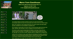 Desktop Screenshot of manorfarmguesthouse.co.uk