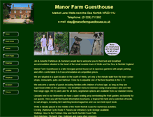 Tablet Screenshot of manorfarmguesthouse.co.uk